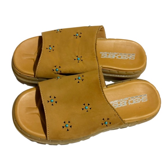 Y2K Skechers Jammers Sandals Size 7 Chunky Platform Retro Comfy - Picture 1 of 9